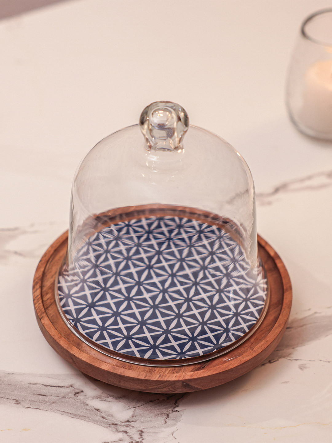 Ireka Homes White Wooden Cake Stand