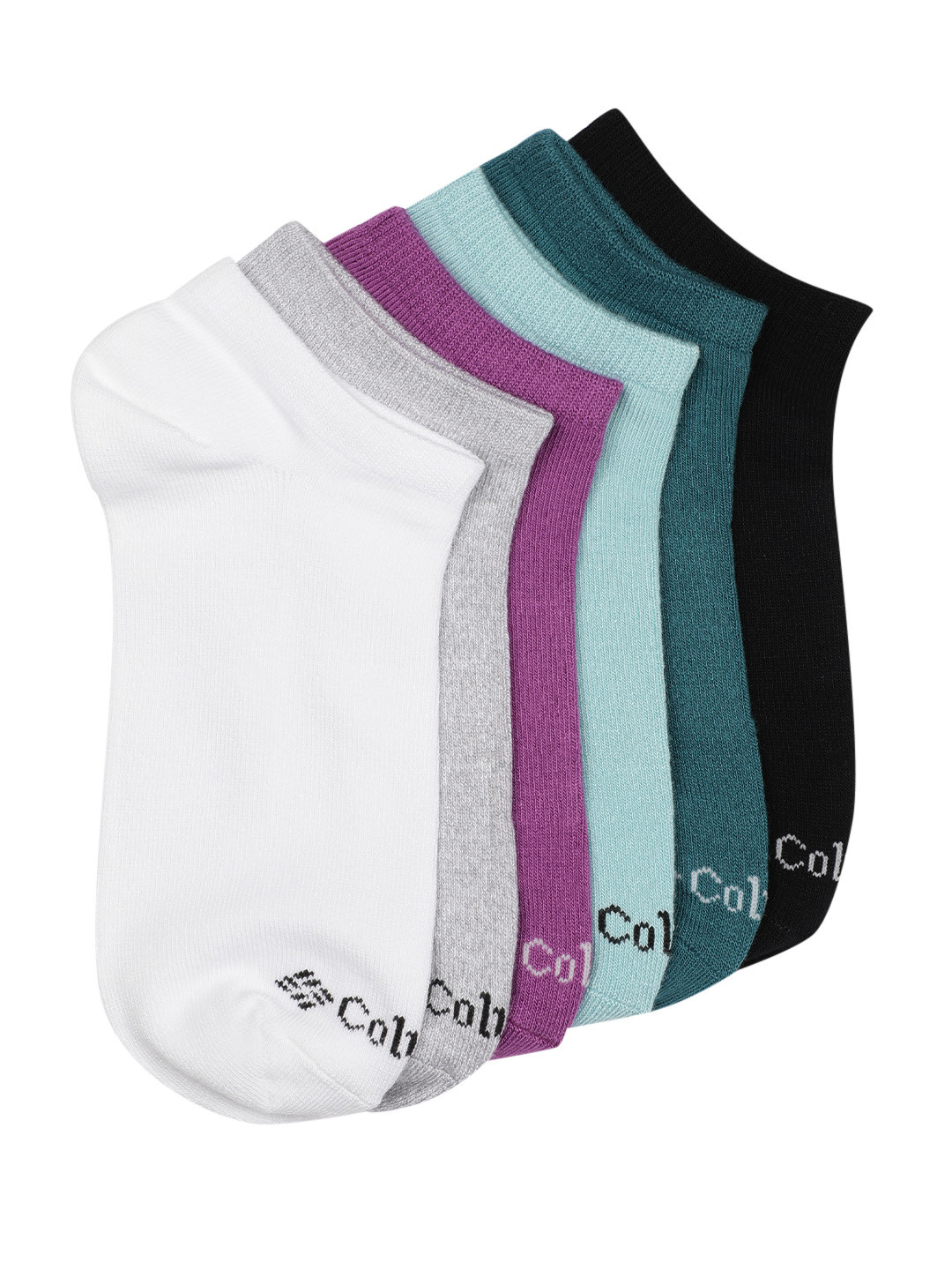 Columbia Women Pack Of 6 Basic No Show Ankle Length Socks