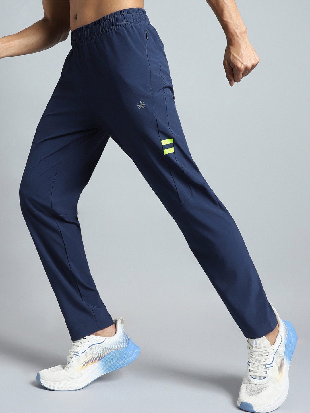 CULT Men Navy Pacer Running Trackpants