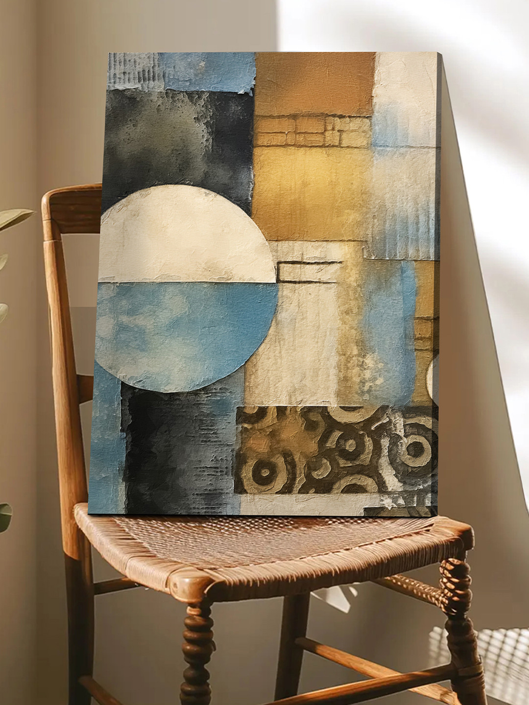 Art Street Art Street Abstract Varied Textures in Multicolor Stretched Canvas painting