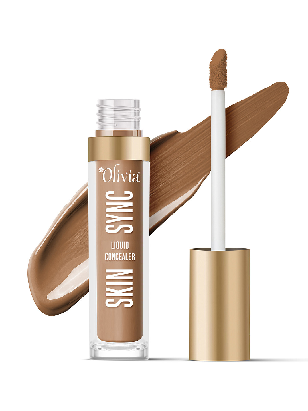 Olivia Skin Sync Liquid Concealer With Jojoba Oil - 7.5 ml - Caramel Delight 01