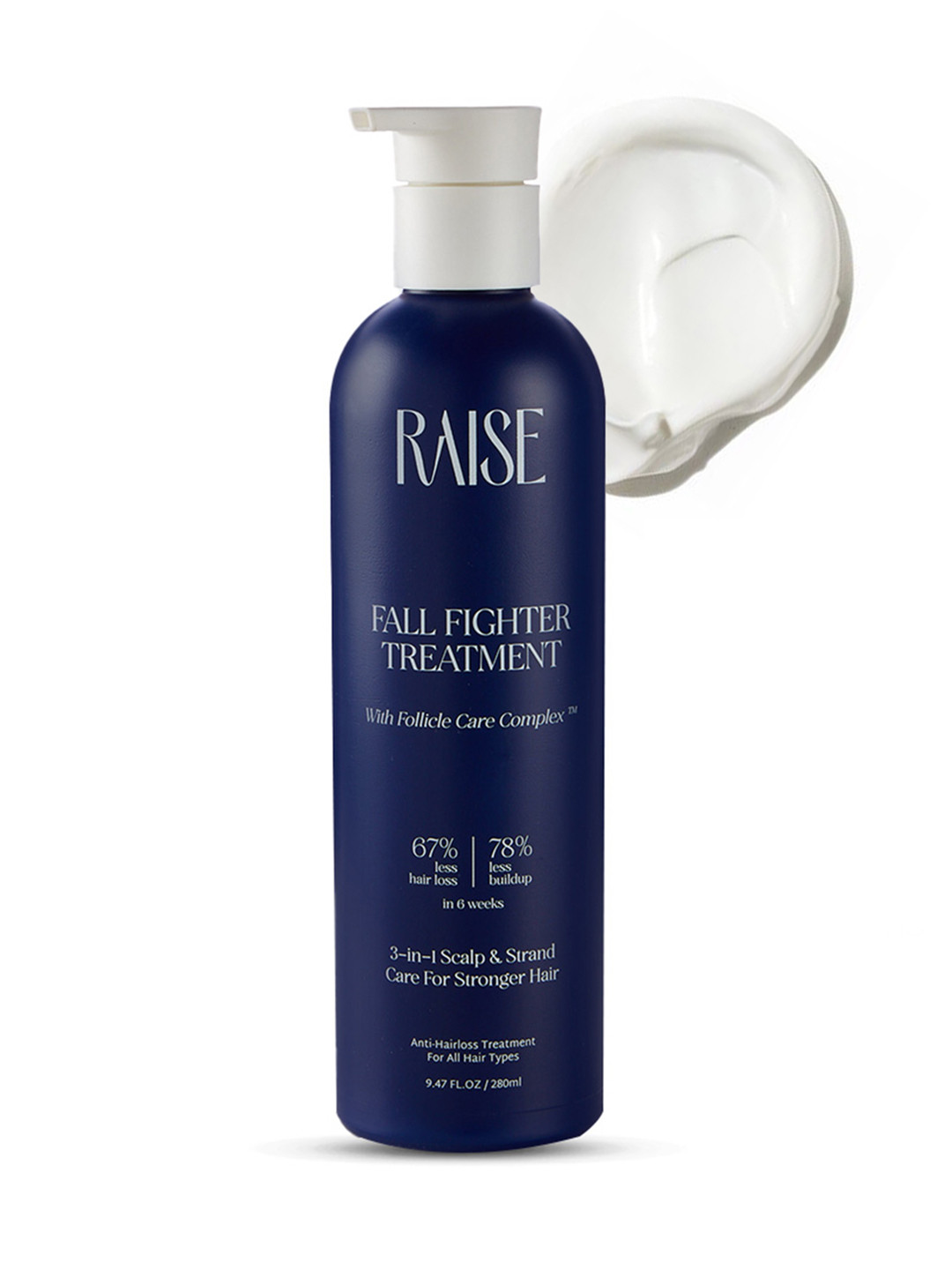 Raise Fall Fighter Anti-Hairfall 3-in-1 Scalp & Hair Mask For 67% Less Hair Loss