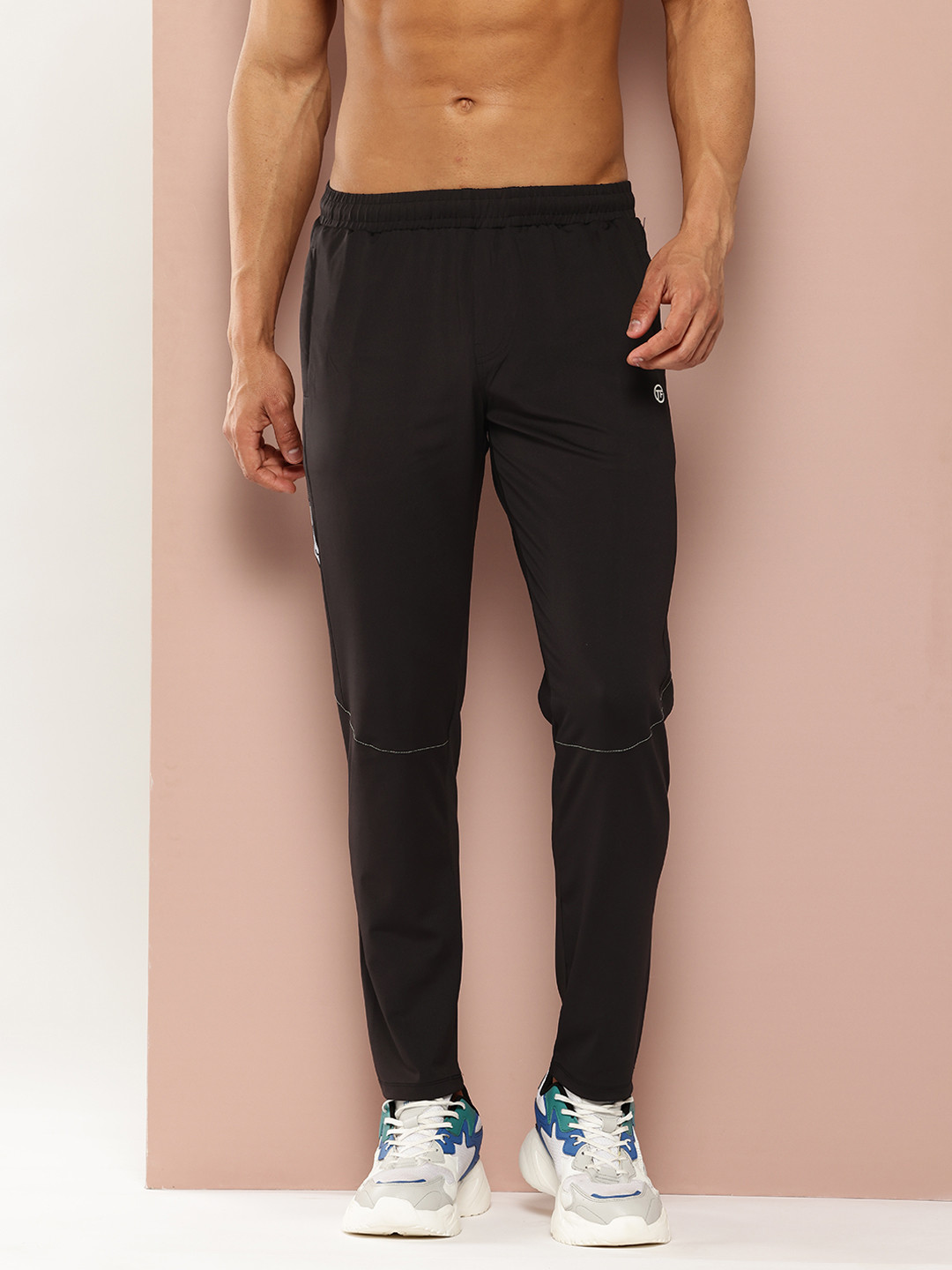 TURNFIT Men Straight Fit Quick Dry Gym Track Pants