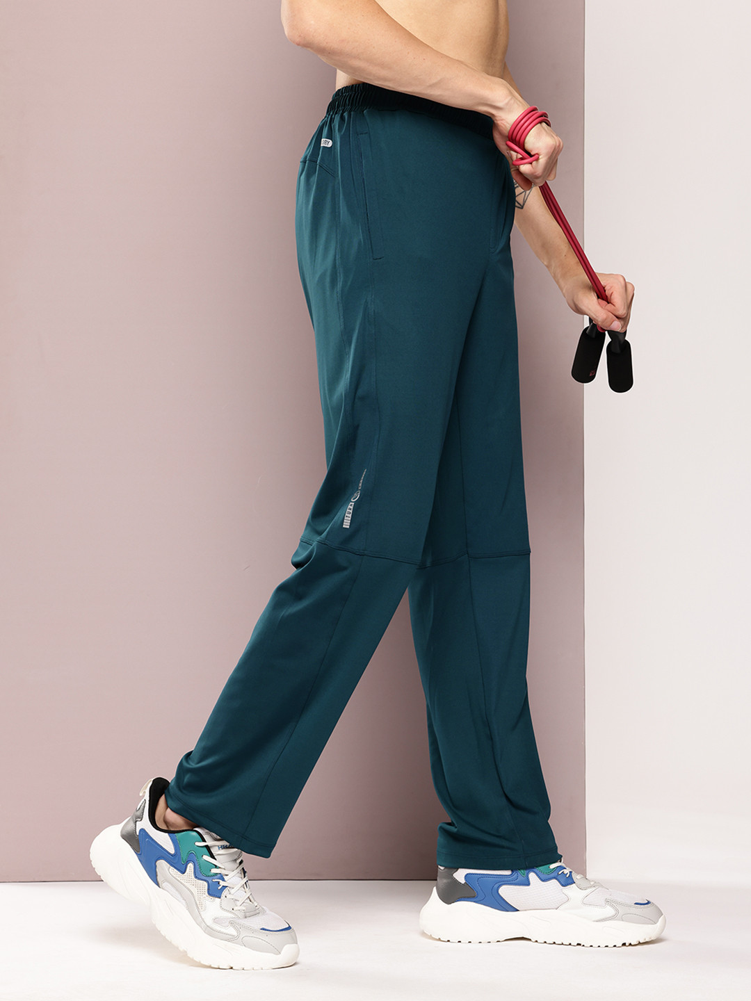 TURNFIT Men Straight Fit Stretchable Dri-Fit Training Track Pants