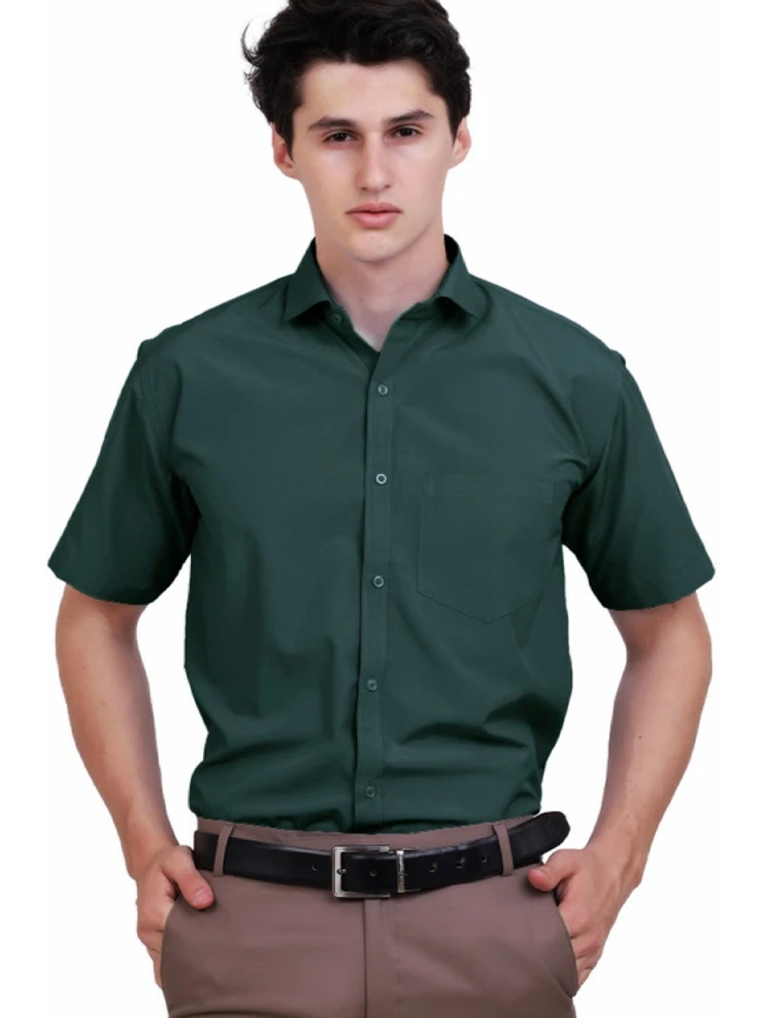 APPEL TOUCH Classic Fit Short Sleeves Formal Shirt