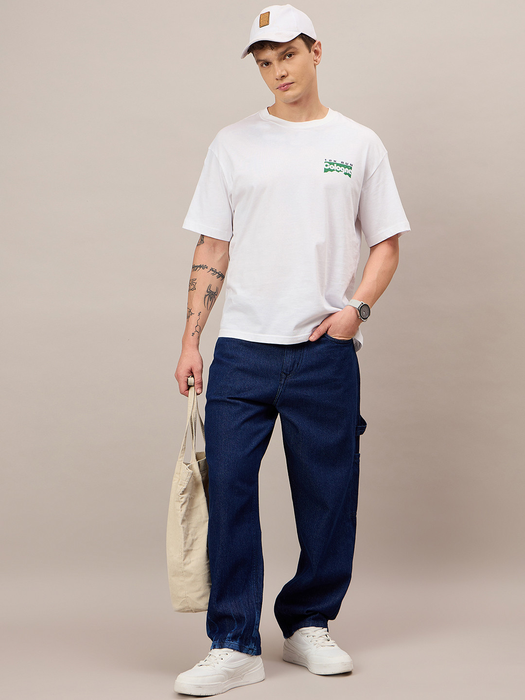 The Roadster Lifestyle Co. Men Washed Rebel Straight Fit Jeans