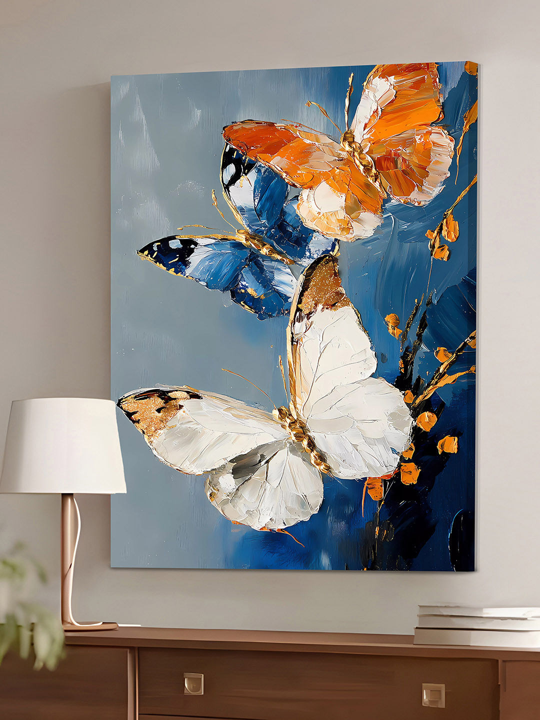 Art Street Multicolor Flying Butterfly Wall Art