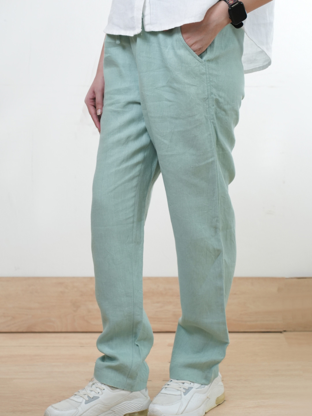 Rimore Women Relaxed Straight Leg Linen Trousers