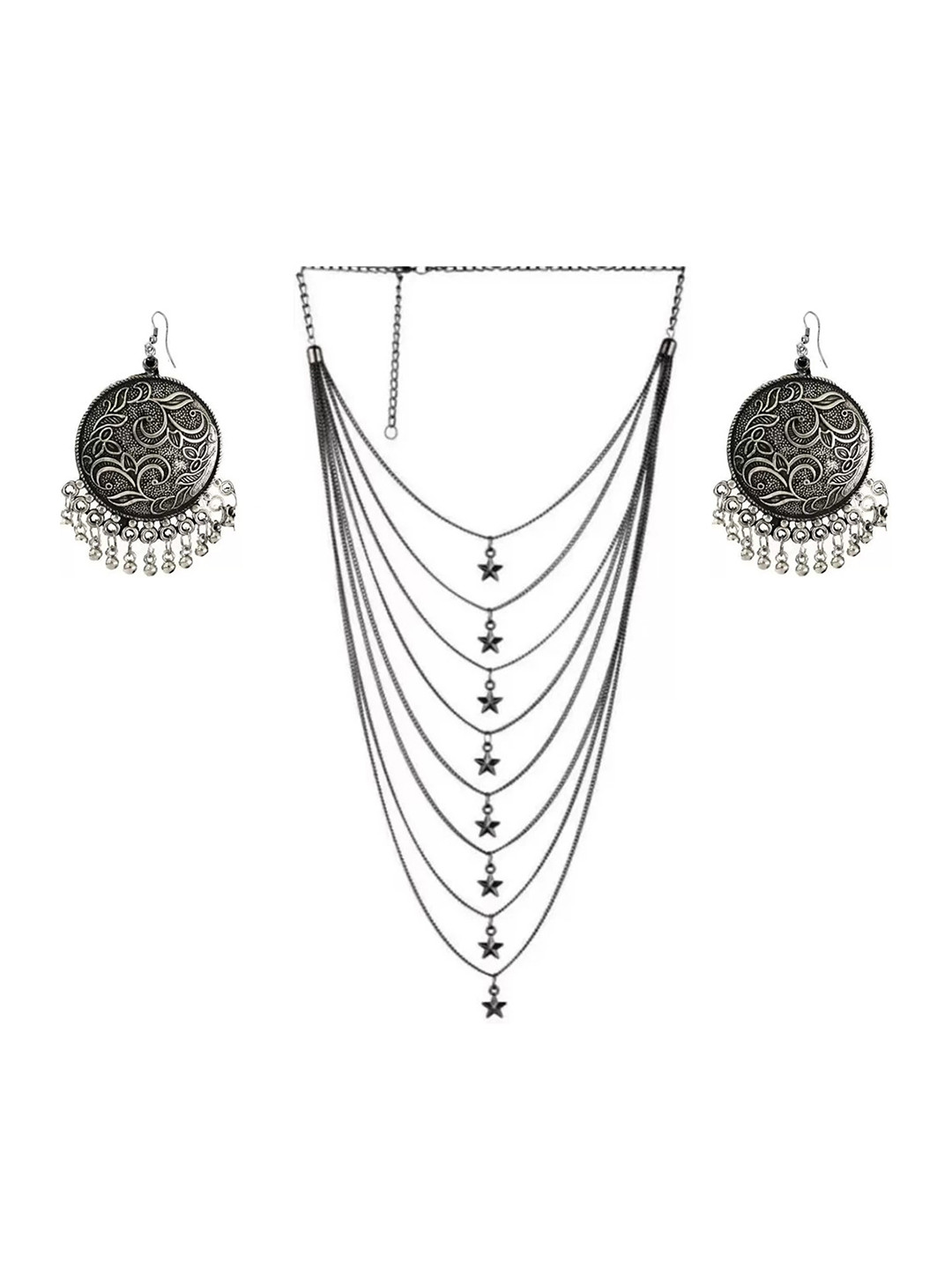 ZURIKRISHA Layered Jewellery Set