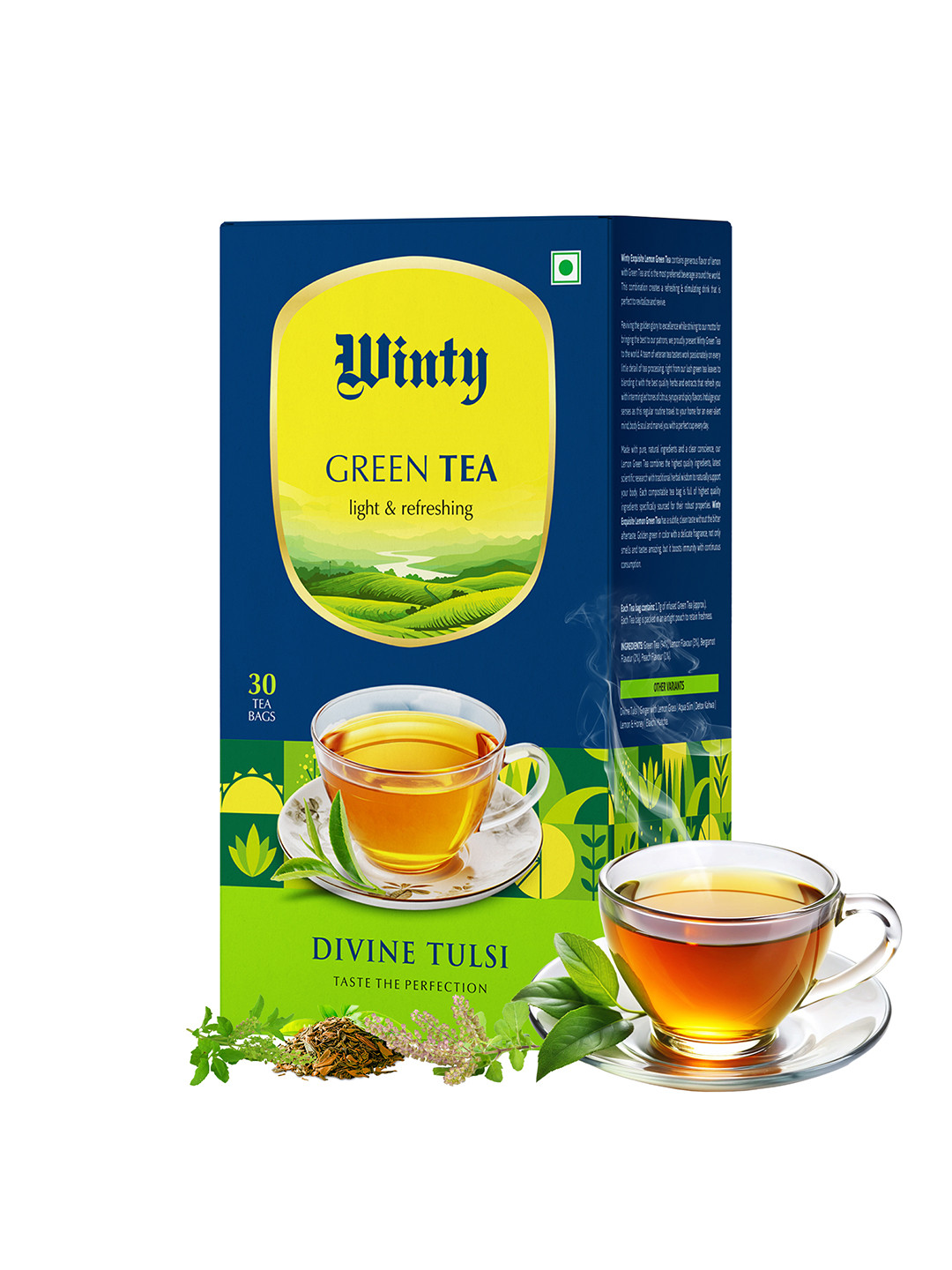 WINTY Divine Tulsi Herbal Tea Bags Box-30 Bags
