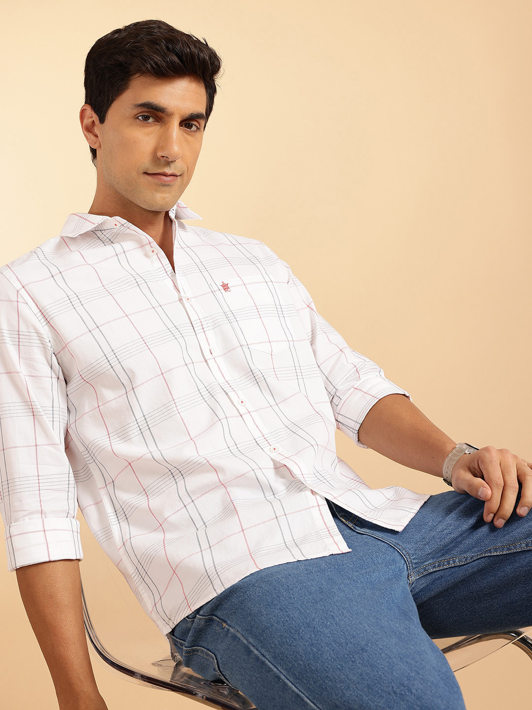 French Connection Slim Fit Tartan Checks Shirt
