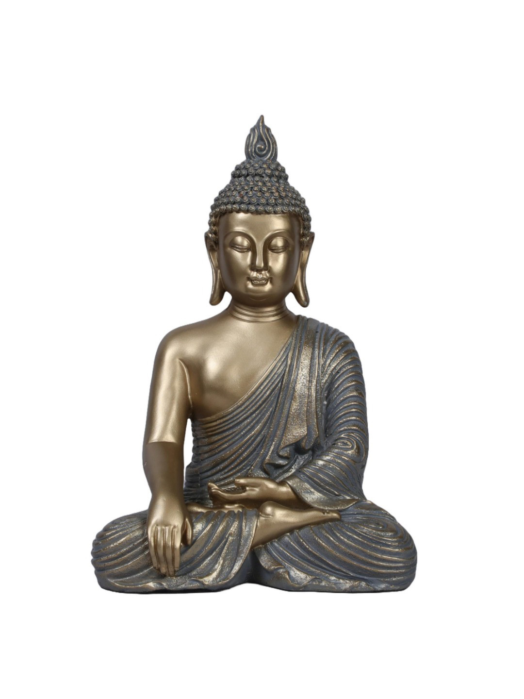 Ashnam Gold-Toned Buddha Idol Showpiece