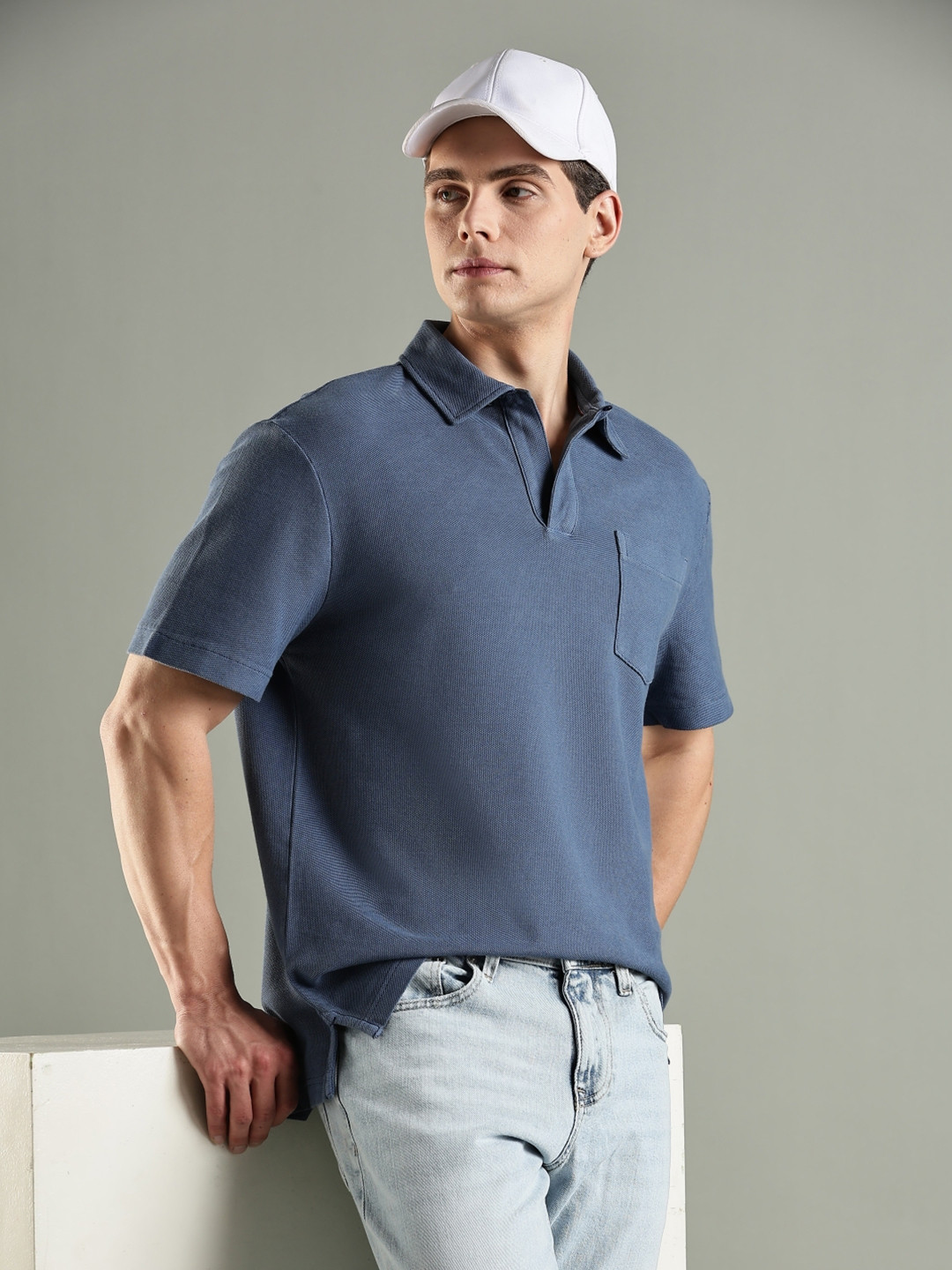 Tommy Hilfiger Polo Collar Relaxed Fit Cotton T-shirt
