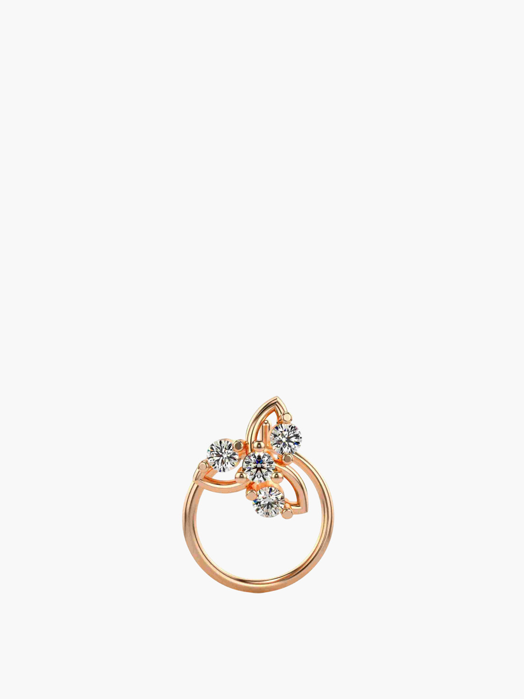 VALANOVA Women Lab Grown Diamond Nosepin  0.22 gm