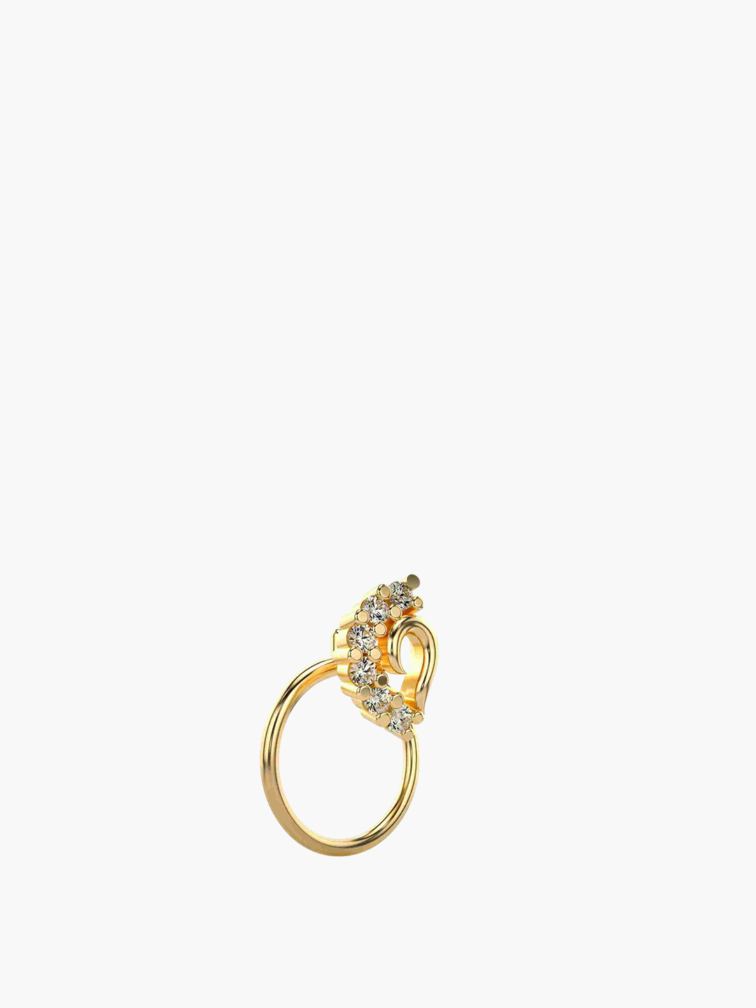 VALANOVA Women Lab Grown Diamond Nosepin  0.2 gm