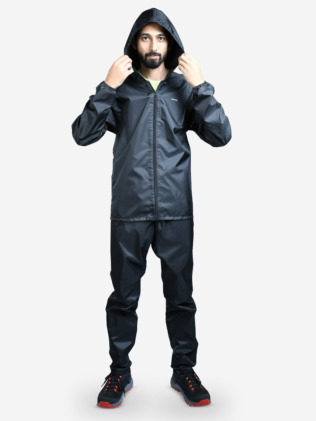Decathlon QUECHUA - Attached Hood Long Sleeves Rain Suit Set