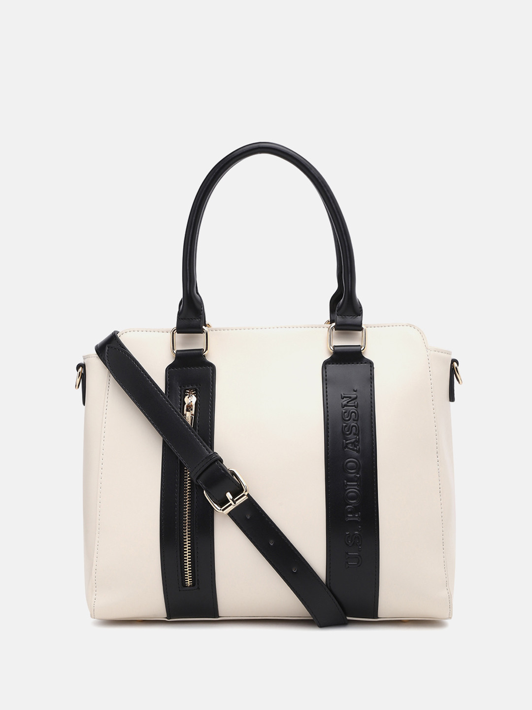 U.S. Polo Assn. Women Two Handles Structured Satchel