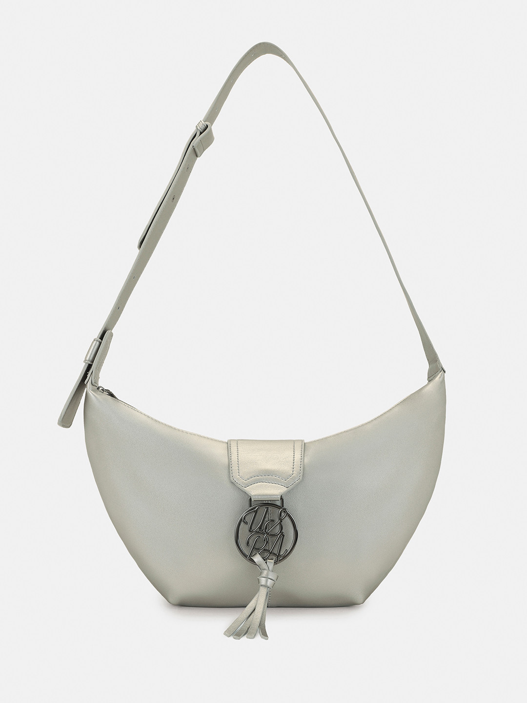 U.S. Polo Assn. Women Solid Half Moon Shoulder Bag