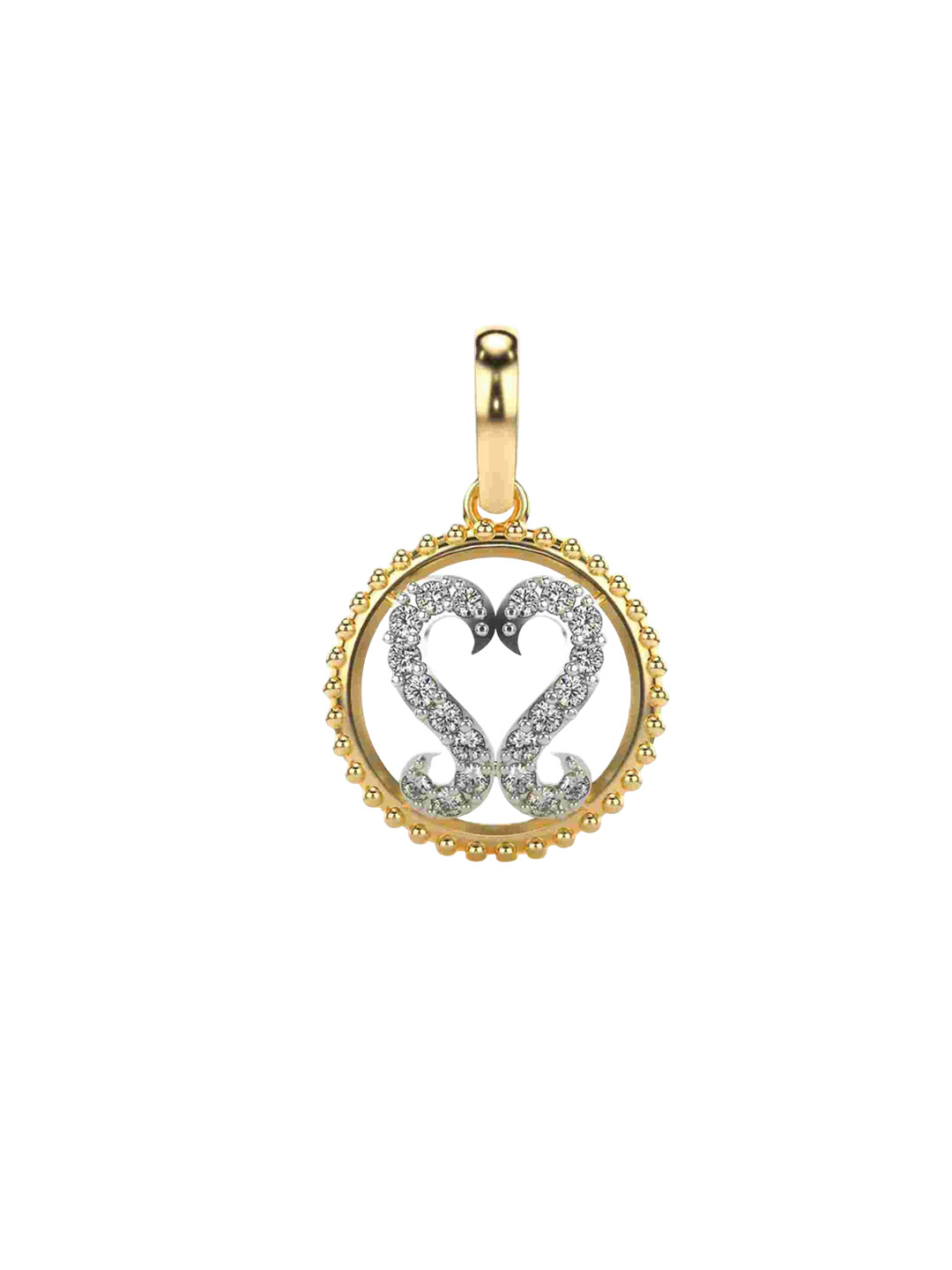 VALANOVA Women 925 Sterling Silver Diamond Pendant