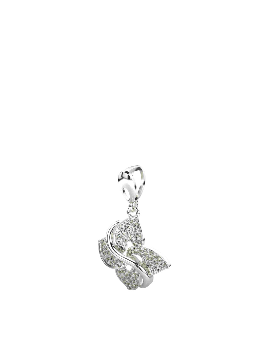 VALANOVA 925 Sterling Silver Daimond Studded Pendant