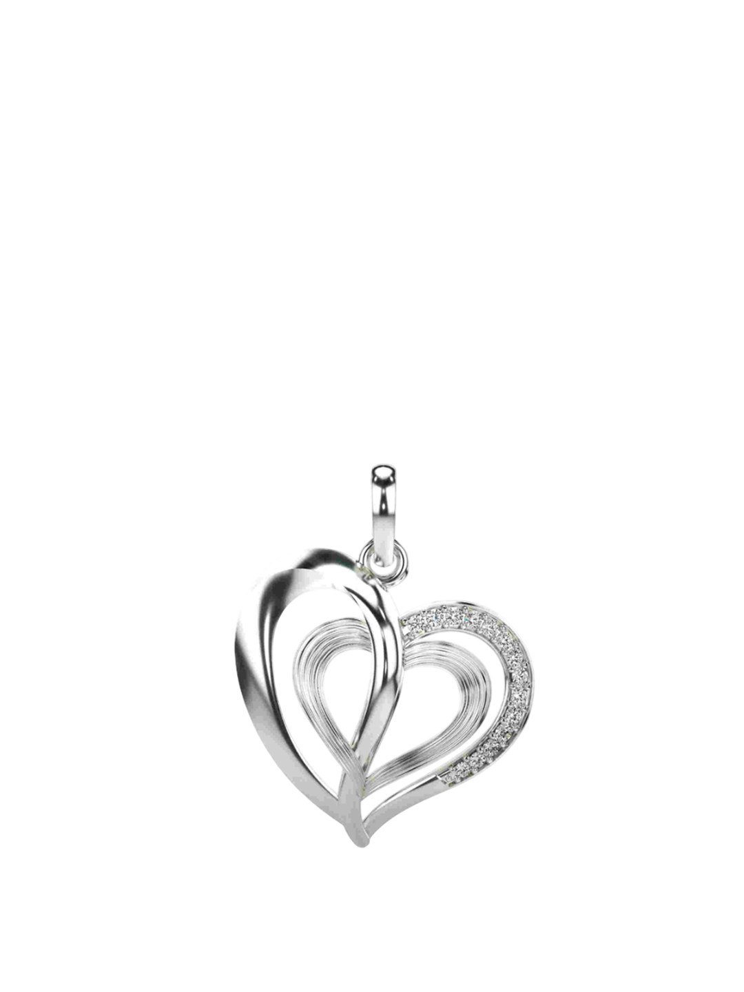 VALANOVA Women 925 Sterling Silver Ganesh Diamond Pendant