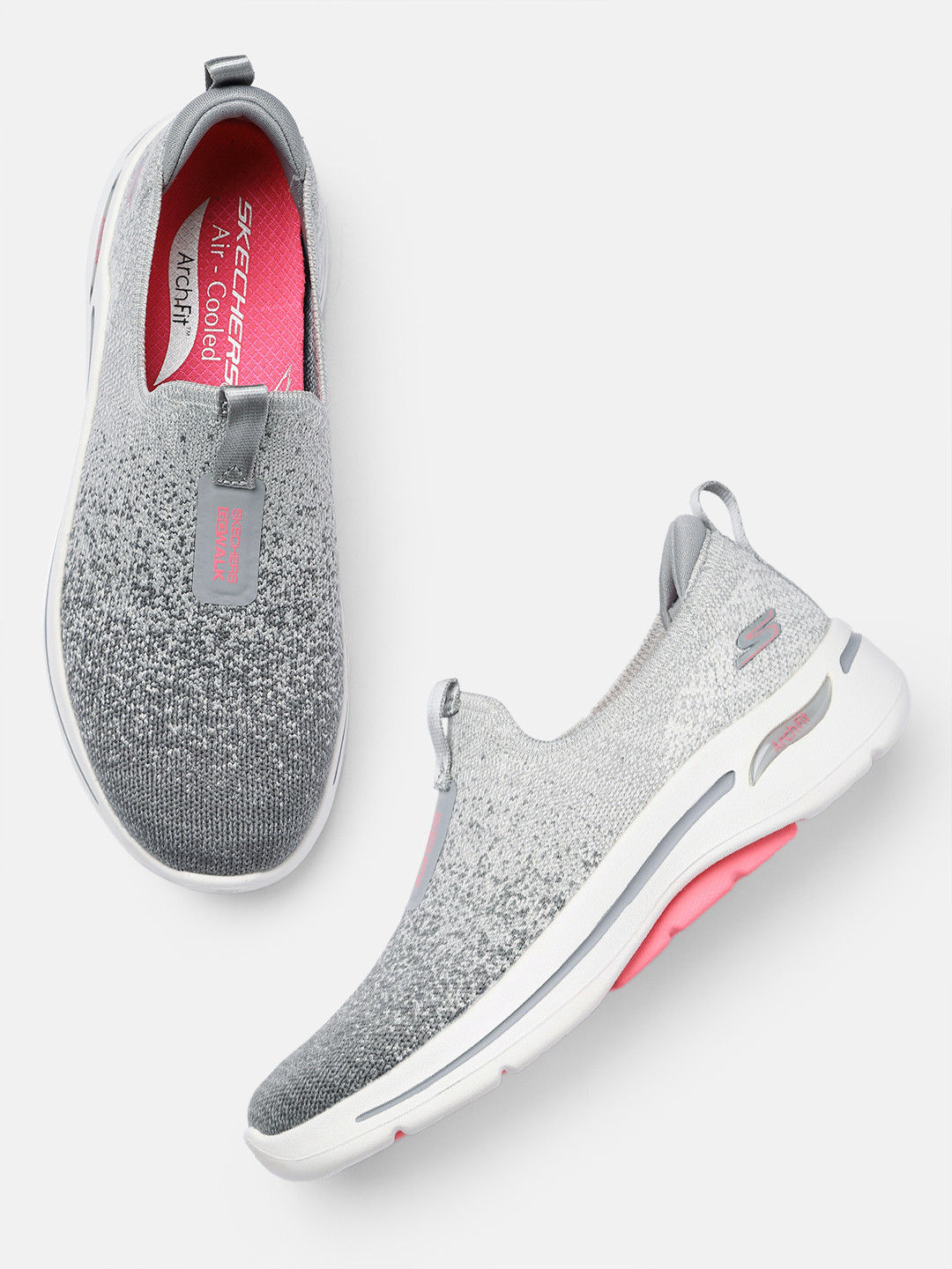 Skechers Women GO WALK ARCH FIT-LUNAR VIEWS Mesh Walking Shoes