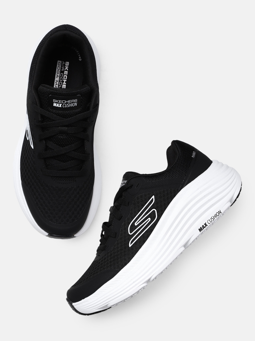 Skechers Men MAX CUSHIONING ENDEAVOUR Mesh Running Shoes