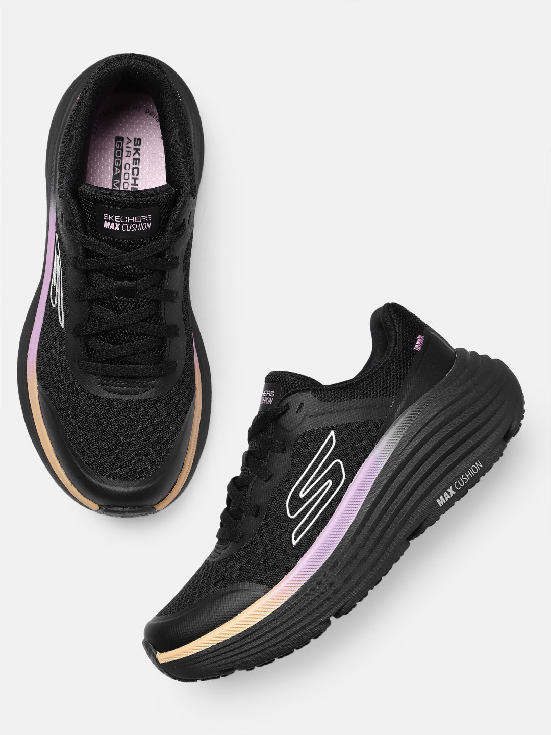 Skechers Women MAX CUSHIONING ENDEAVOUR - CA Mesh Running Shoes