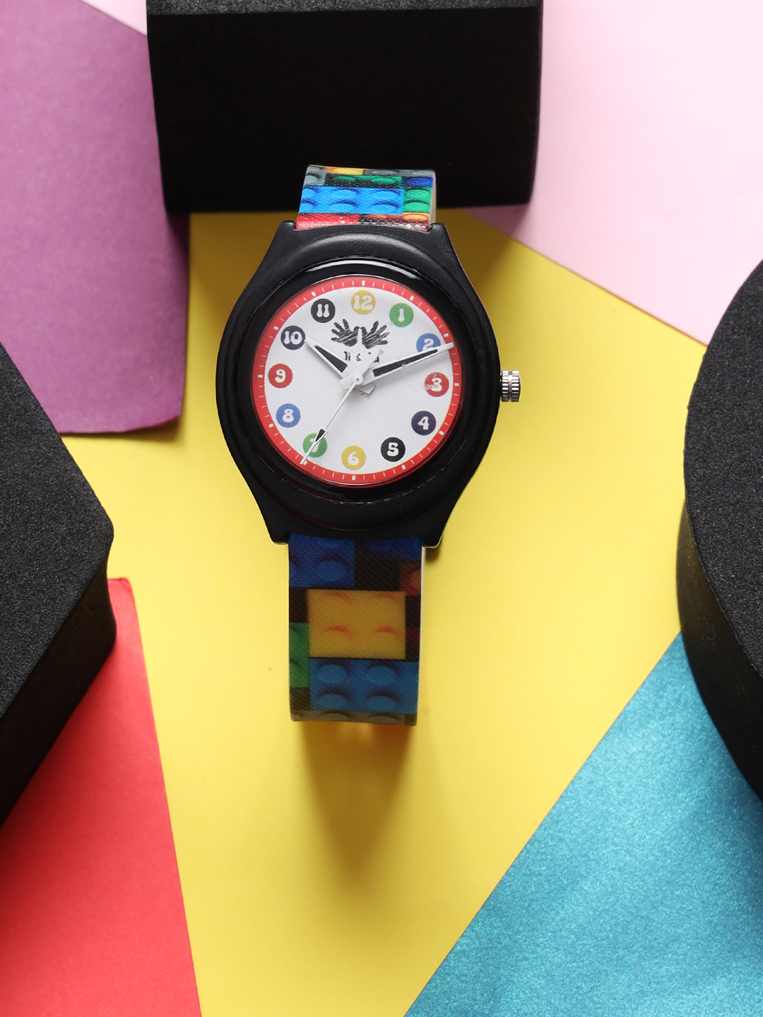 JI & JA Kids Brass Round Dial & Straps Watch JJ223