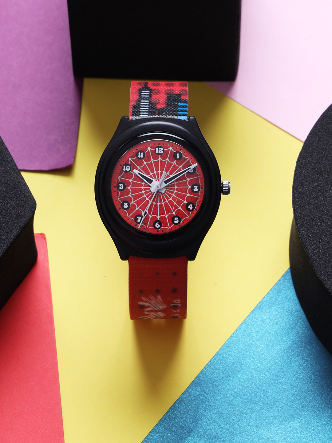 JI & JA Boys Brass Dial & Straps Analogue Watch JJ215