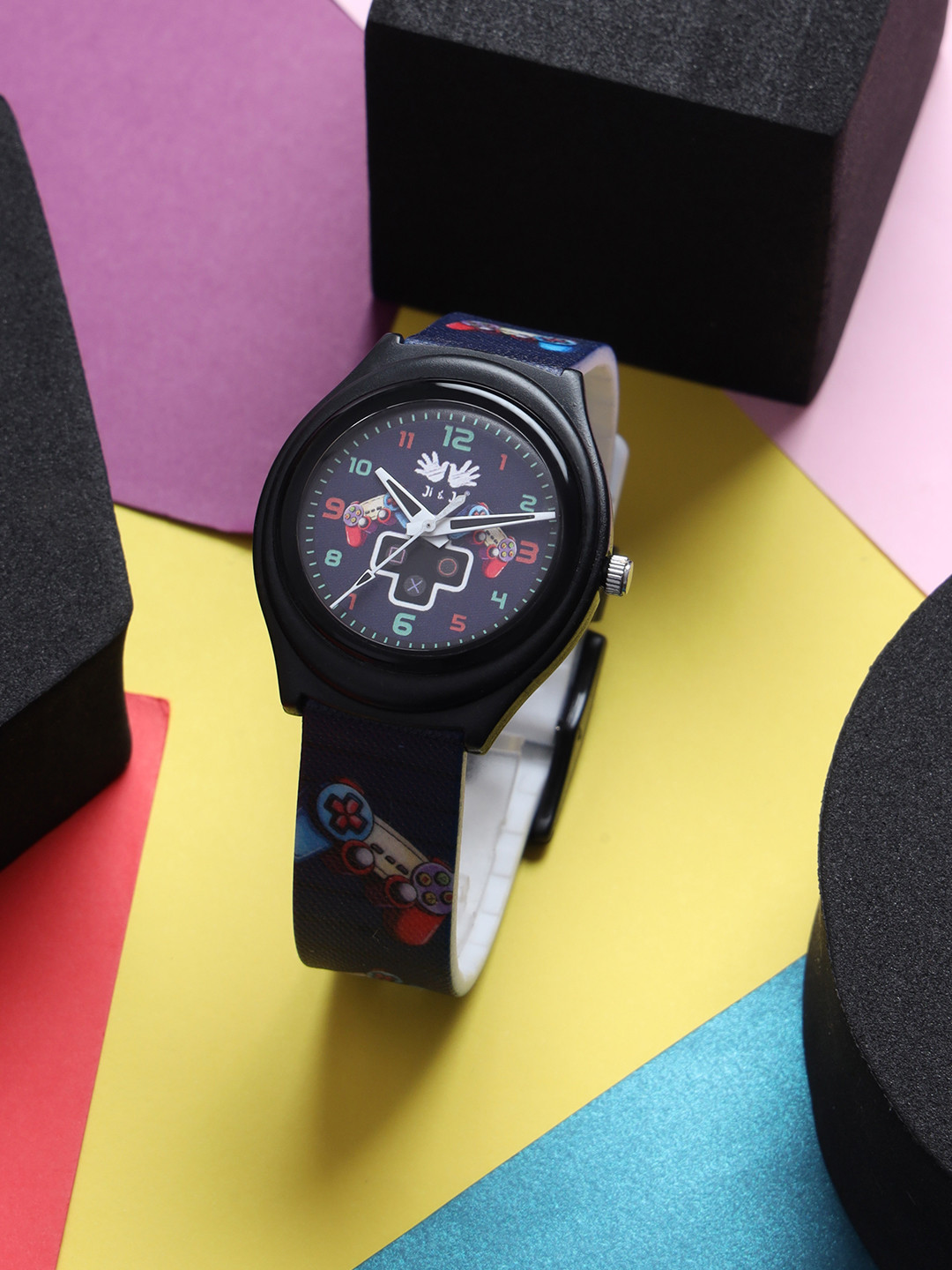 JI & JA Kids Brass Dial & Straps Analogue Watch JJ202