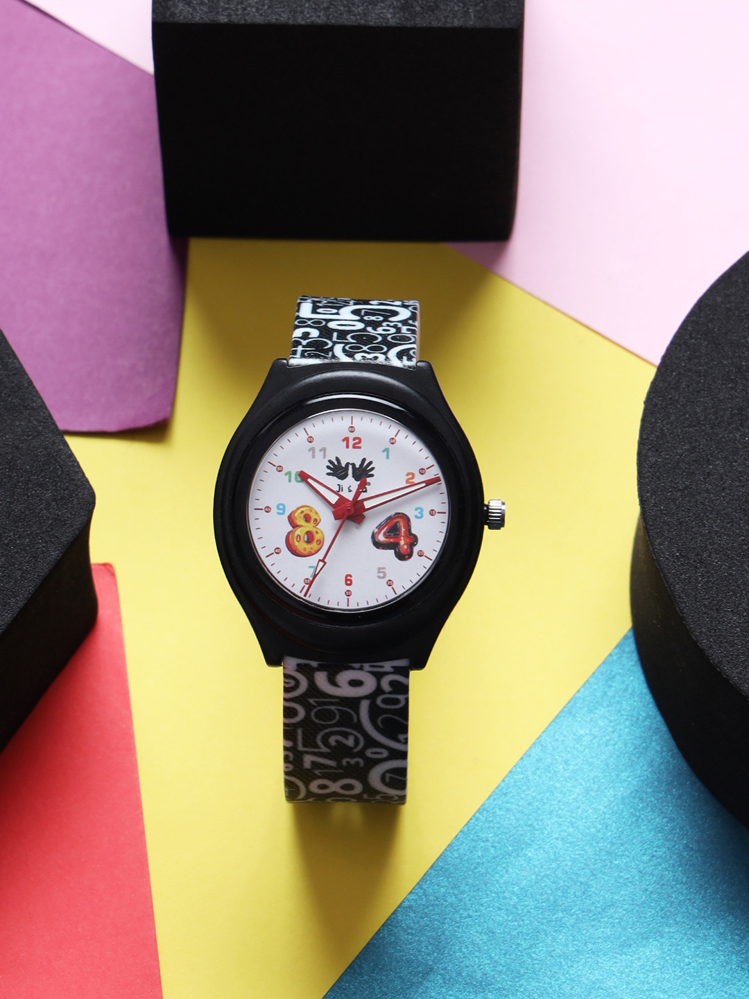 JI & JA Unisex Kids Brass Dial & Straps Watch JJ217