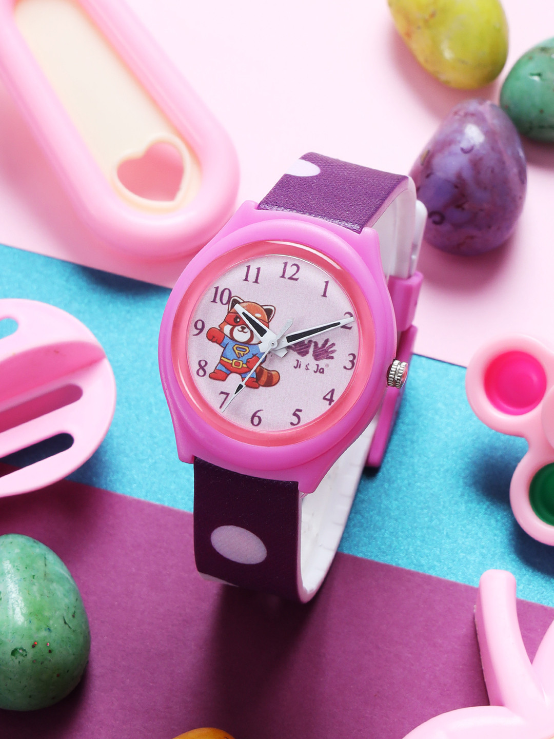 JI & JA Girls Silicon Straps Analogue Watch JJ234