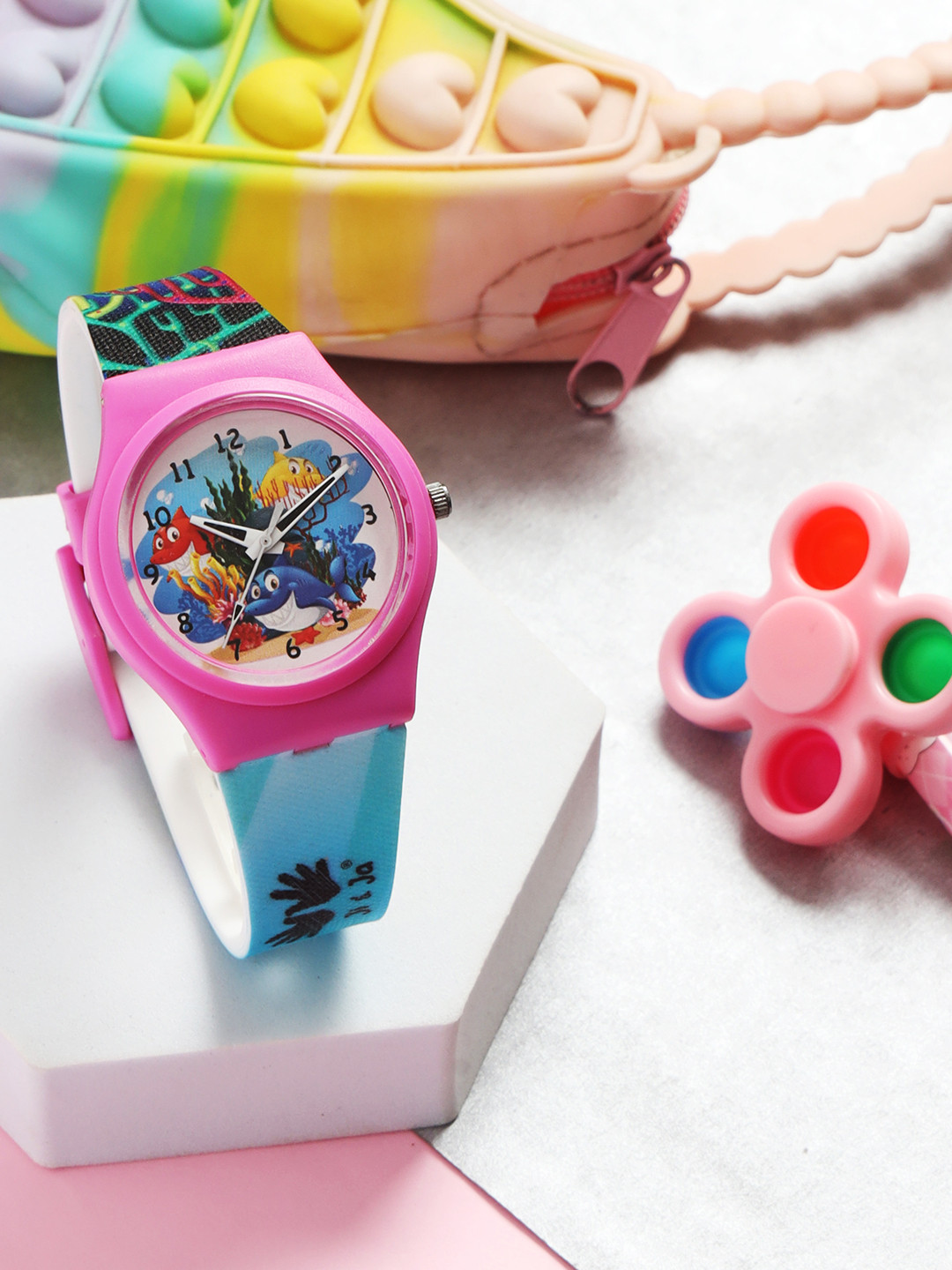 JI & JA Girls Brass Dial & Straps Analogue Watch JJ244