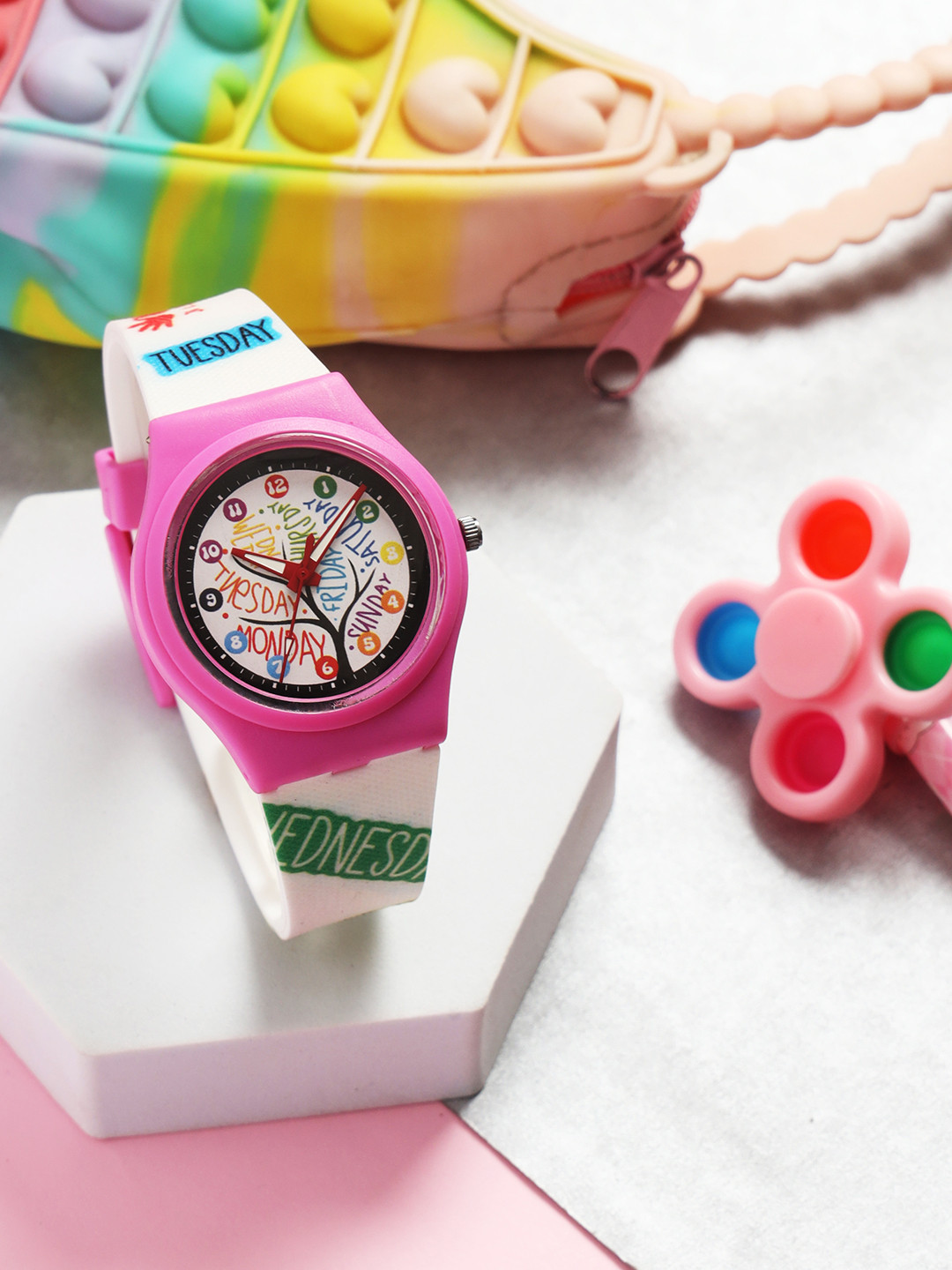 JI & JA Girls Printed Dial Analogue Watch JJ221