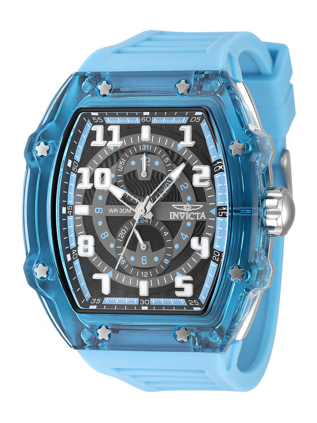 Invicta Racing Men Rectangular Dial & Straps Analogue Watch 48444