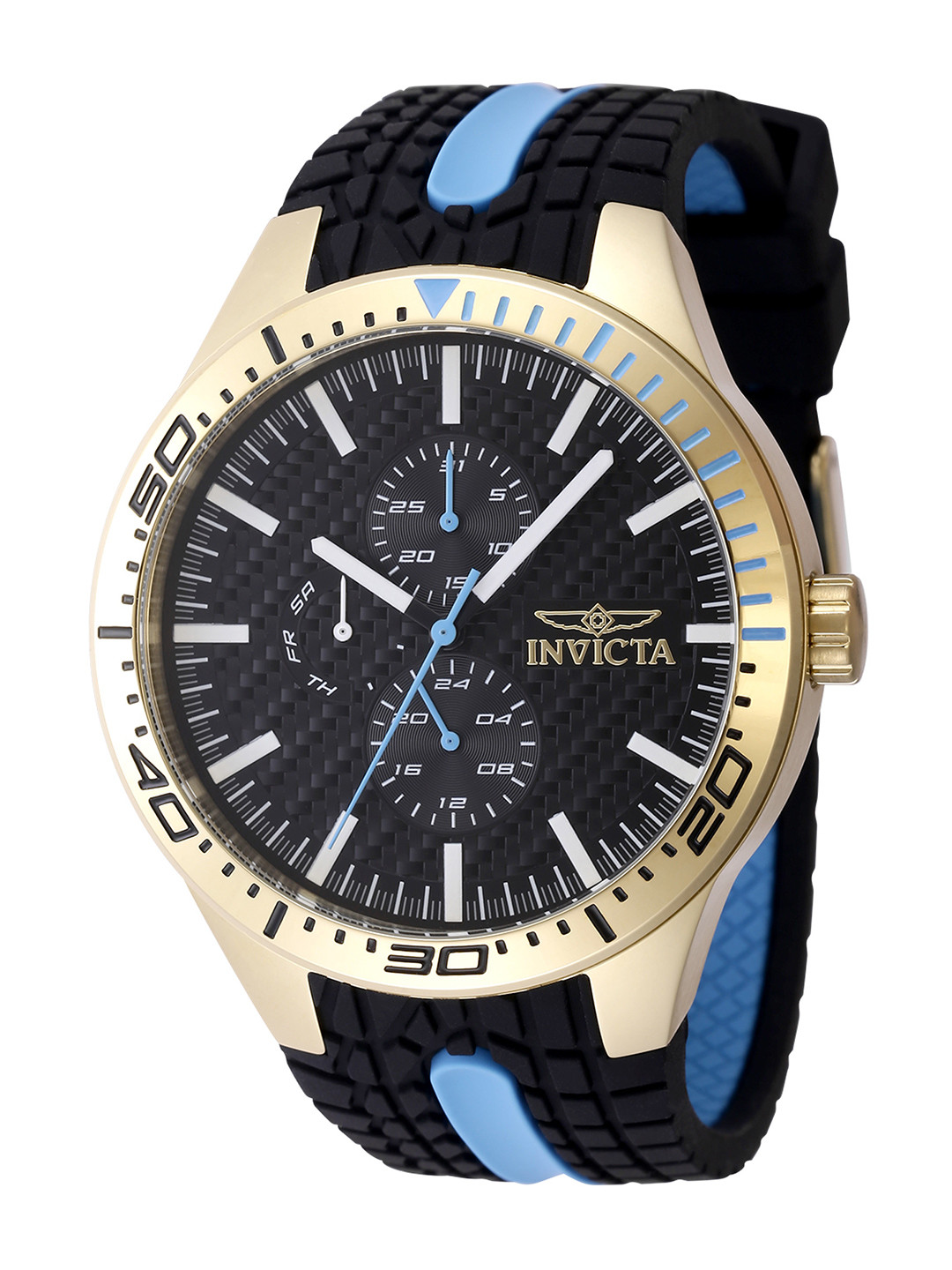 Invicta Men Textured Dial & Straps Analogue Watch 48874