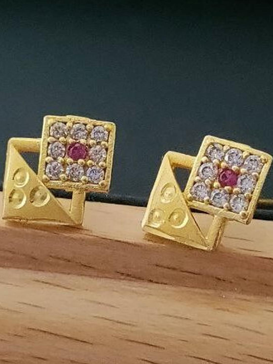 OmKrishiv Stylish & Trendy Gold Earrings Alloy Earring Set