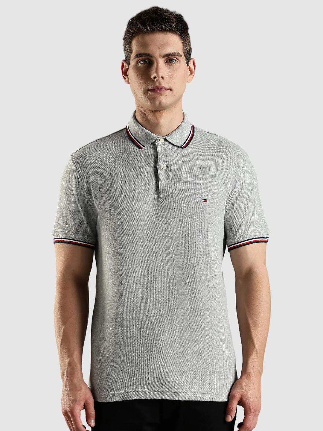 Tommy Hilfiger Men Polo Collar Short SleevesT-shirt