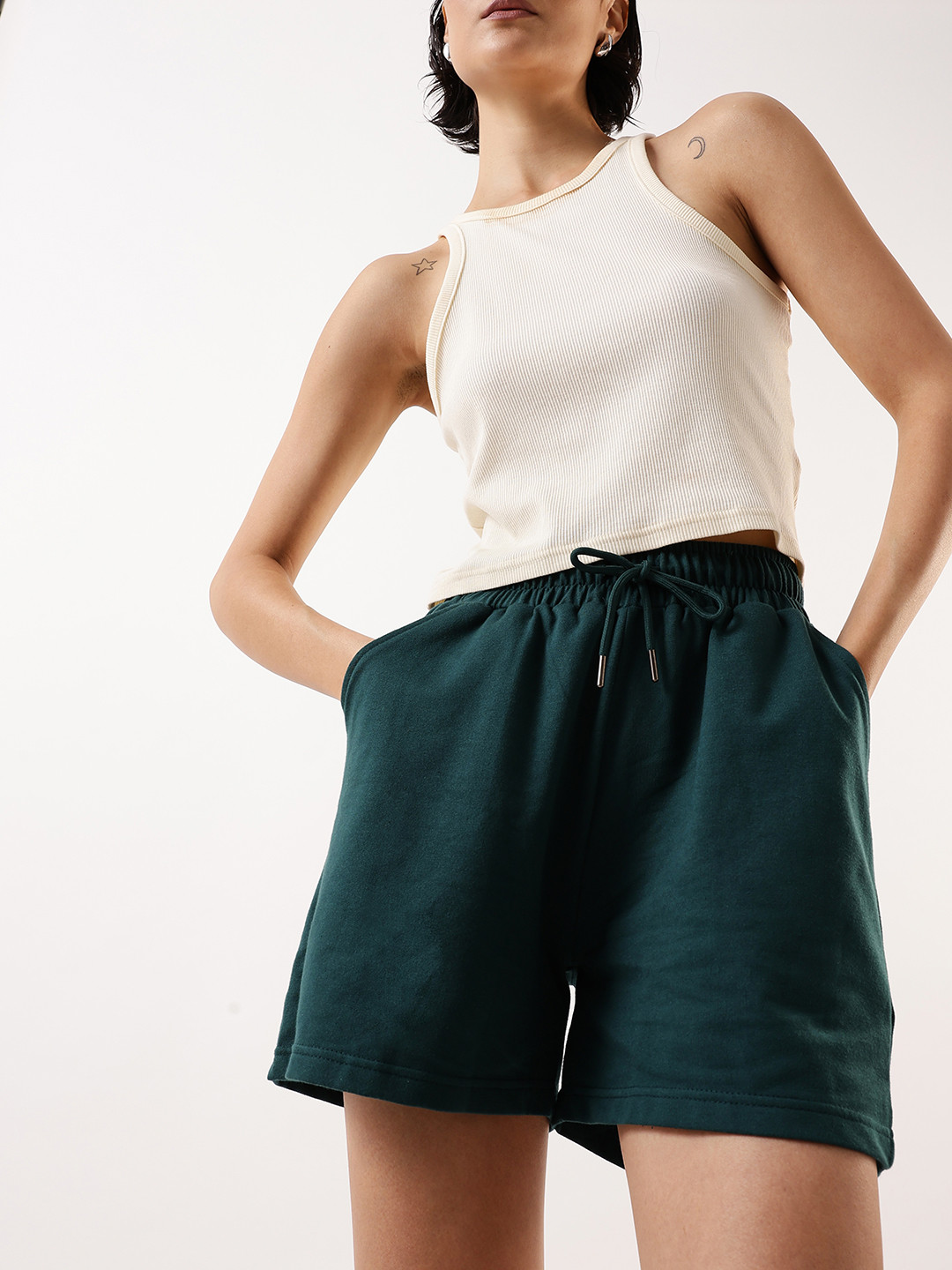 DL Woman Women Cotton Outdoor Sports Shorts