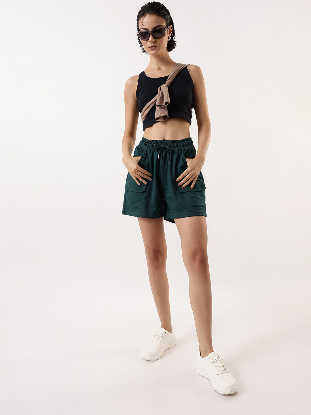 DL Woman Mid-Rise Relaxed Fit Shorts