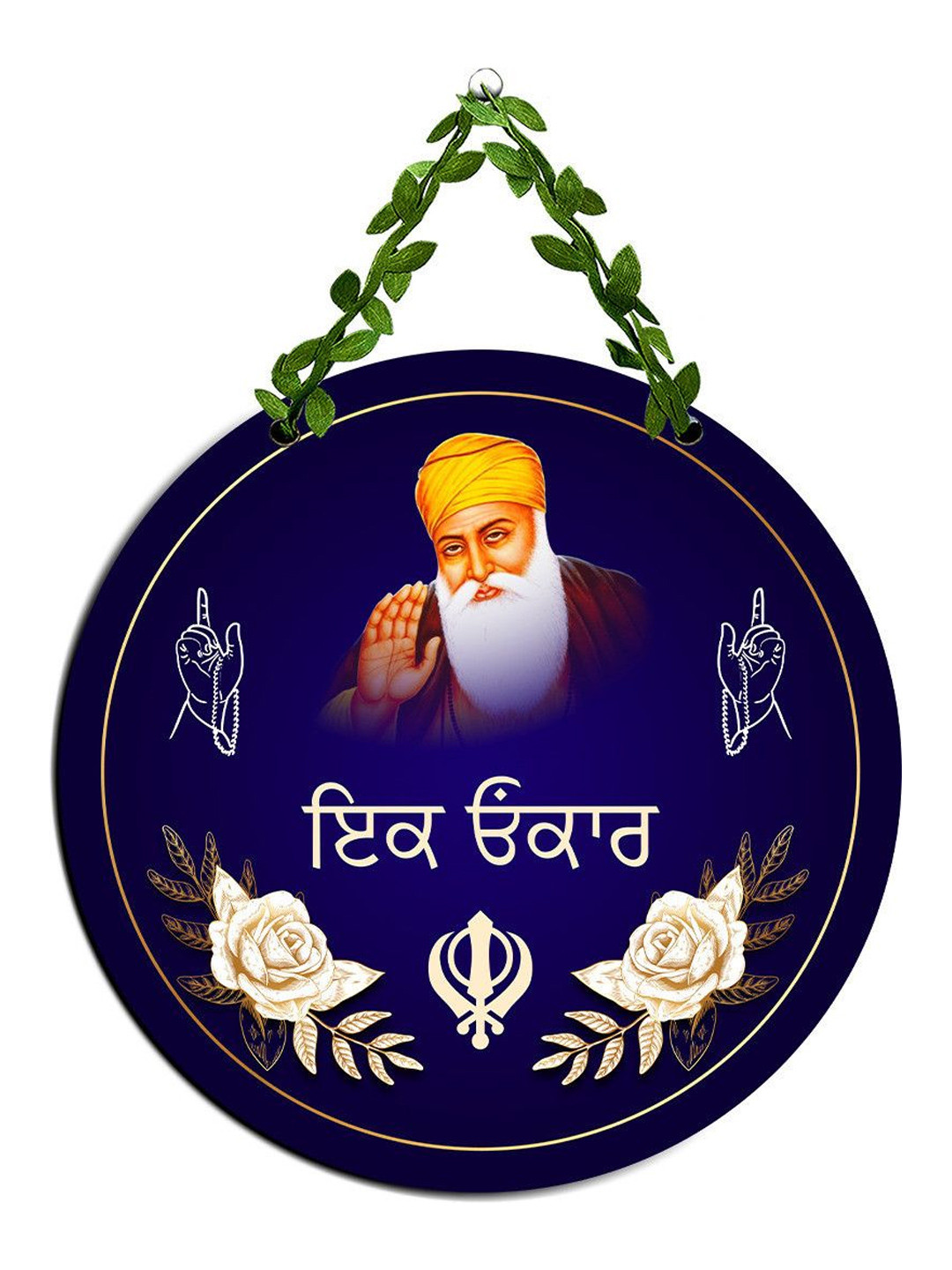 Arpita Crafts Guru Nanak Printed Wooden Wall Hanging
