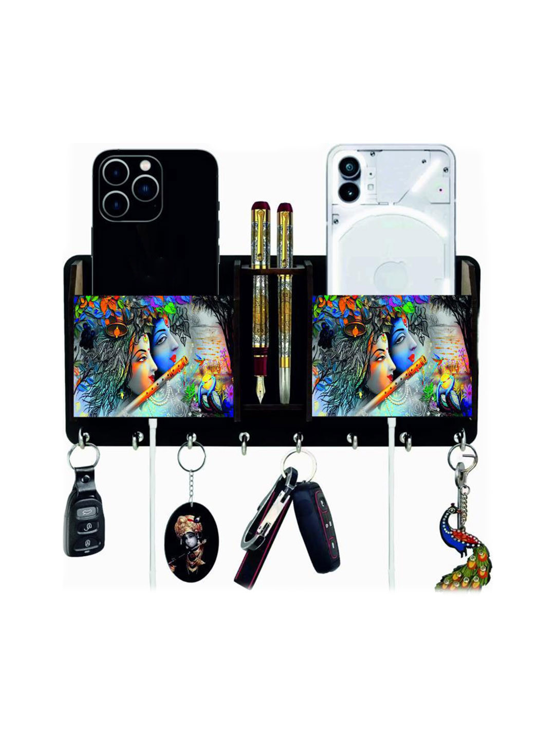 Arpita Crafts Radha Krishna Printed Key Holder