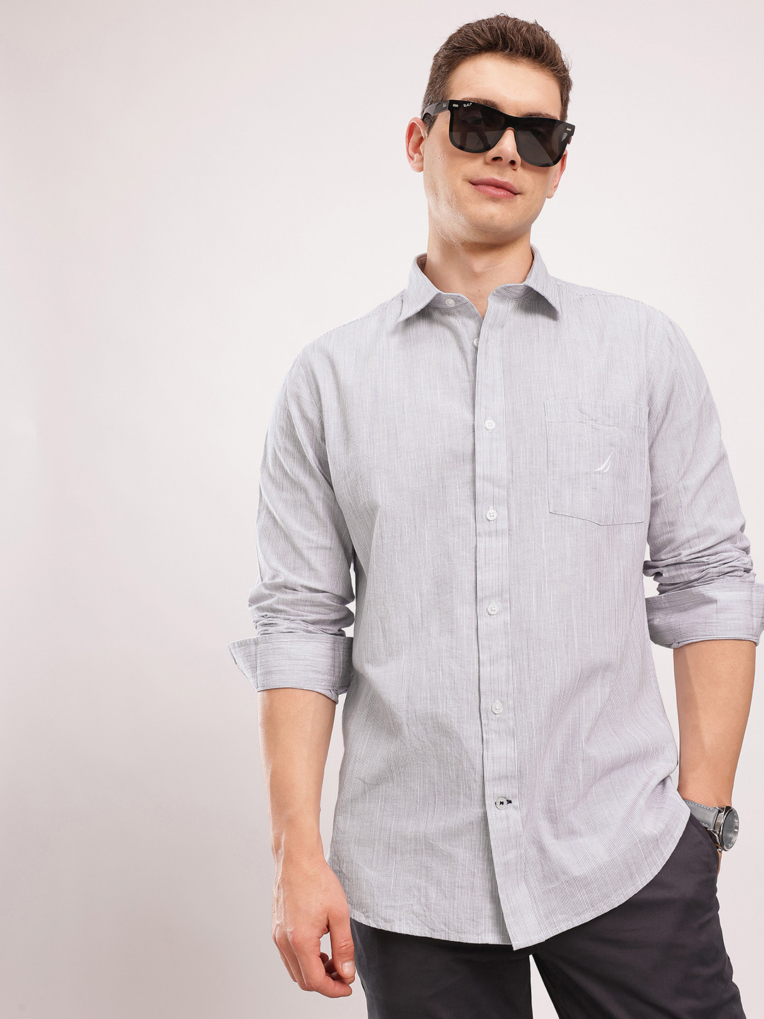 Nautica Striped Casual Shirt