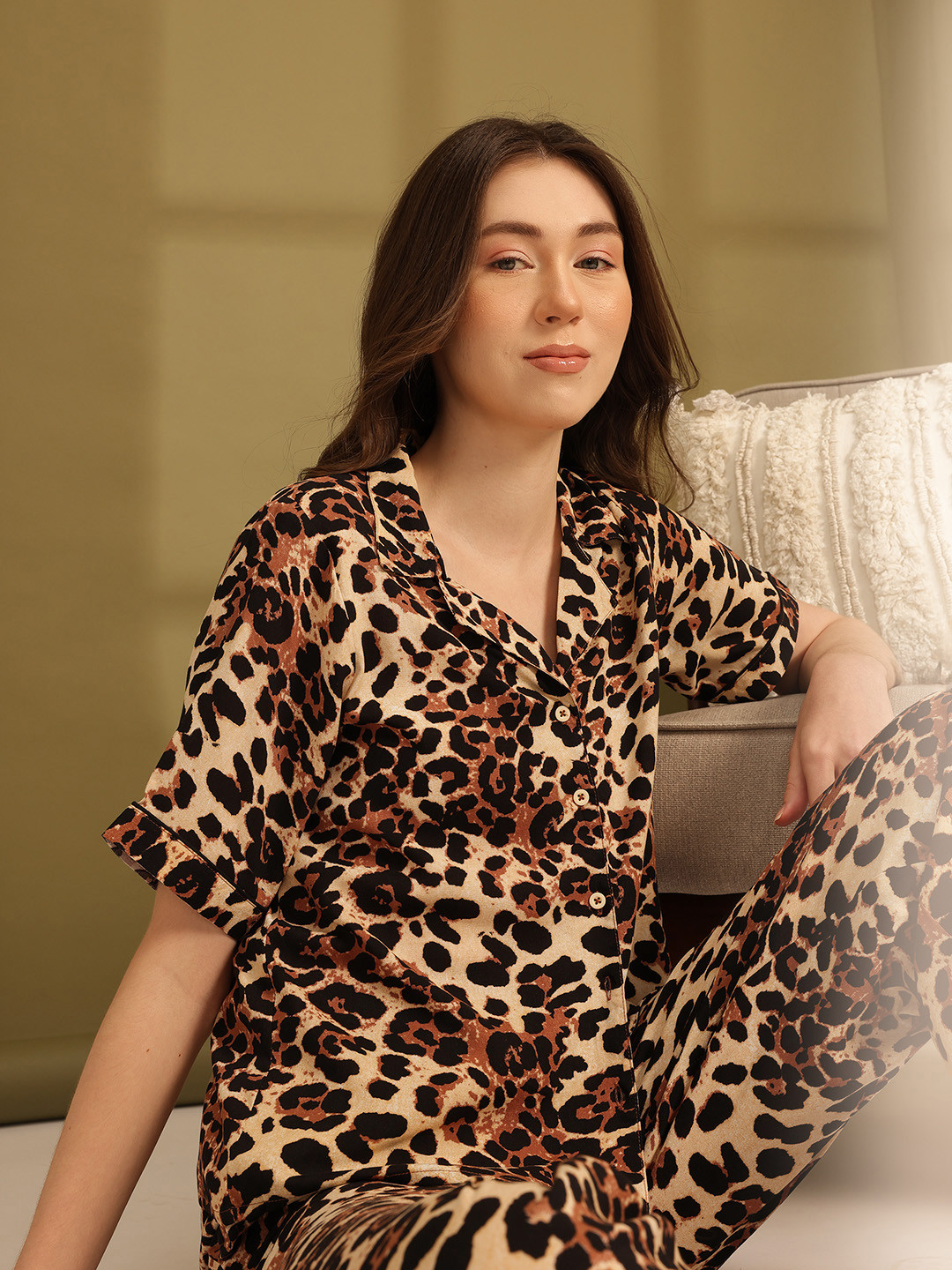 ETC Women Animal Print Pyjama Set