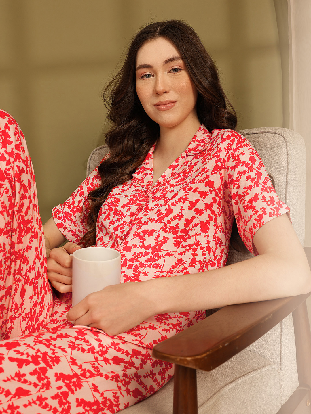 ETC Women Floral Print Pyjama Set