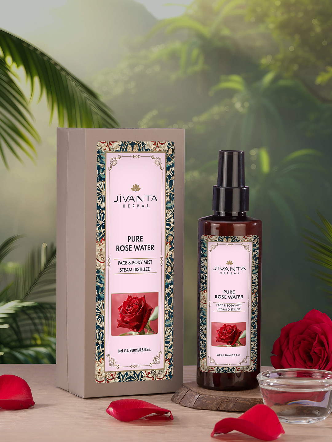 Jivanta Herbal Pure Rose Water - 200 ml