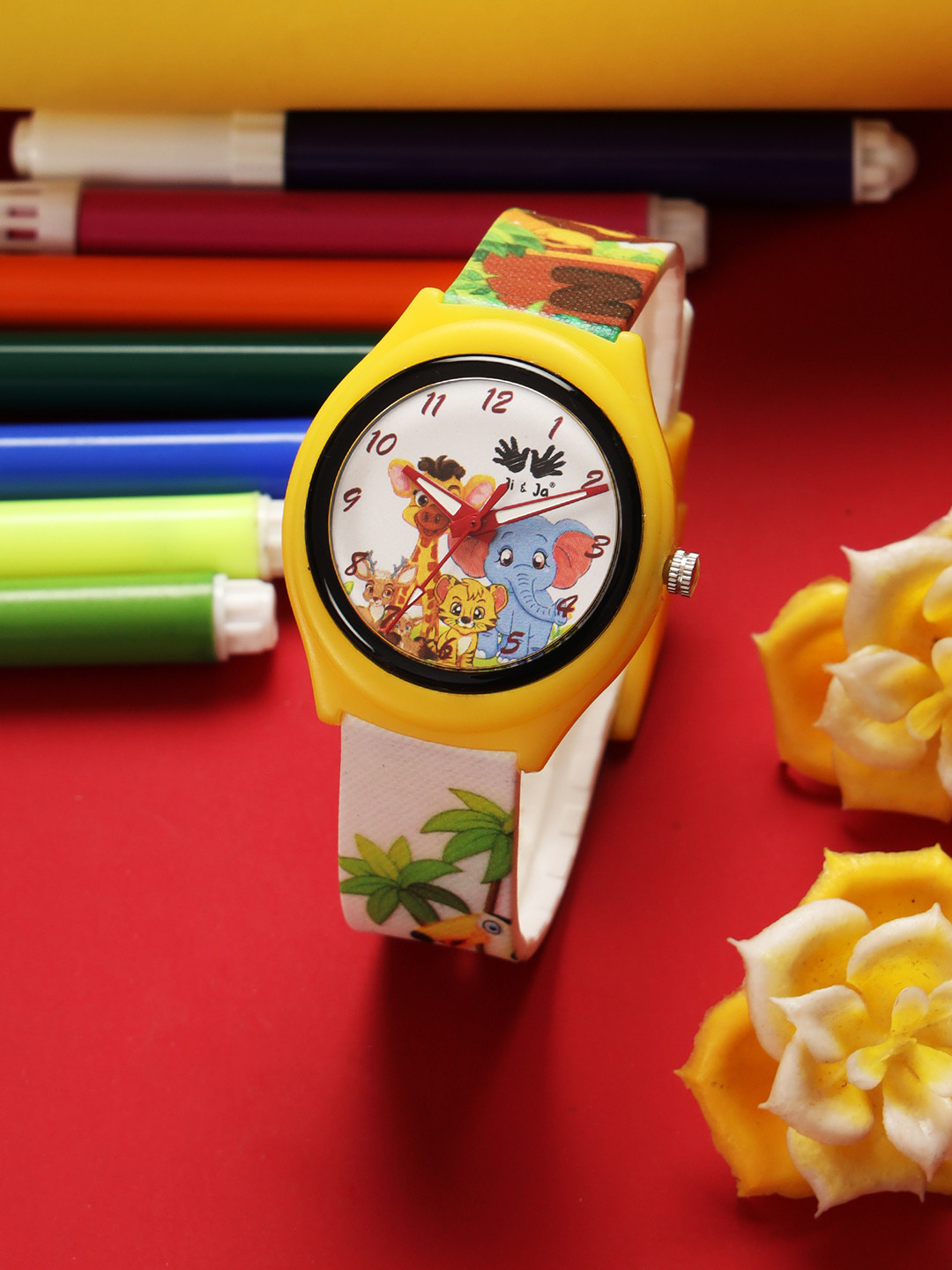JI & JA Kids Printed Dial Analogue Watch JJ220