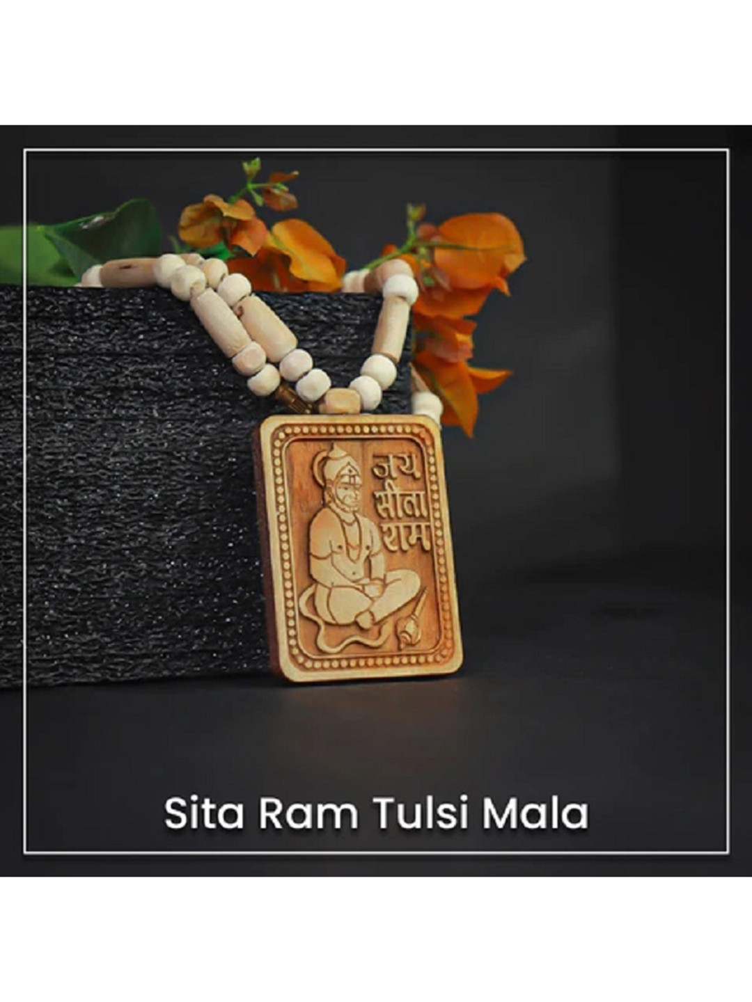 GenZcomplex Unisex Set Of 2 Bageshwar Dham Tulsi Kanthi Mala With Hanuman Ji Pendant