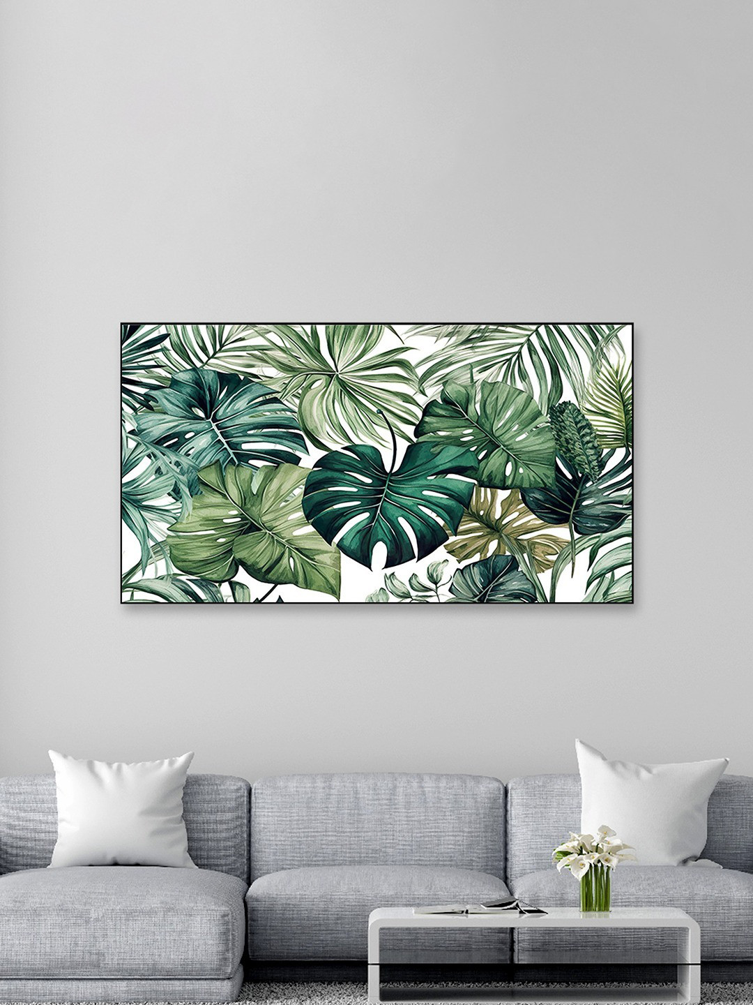 DEKORSTATION Green Canvas Botanical Wall Paintings